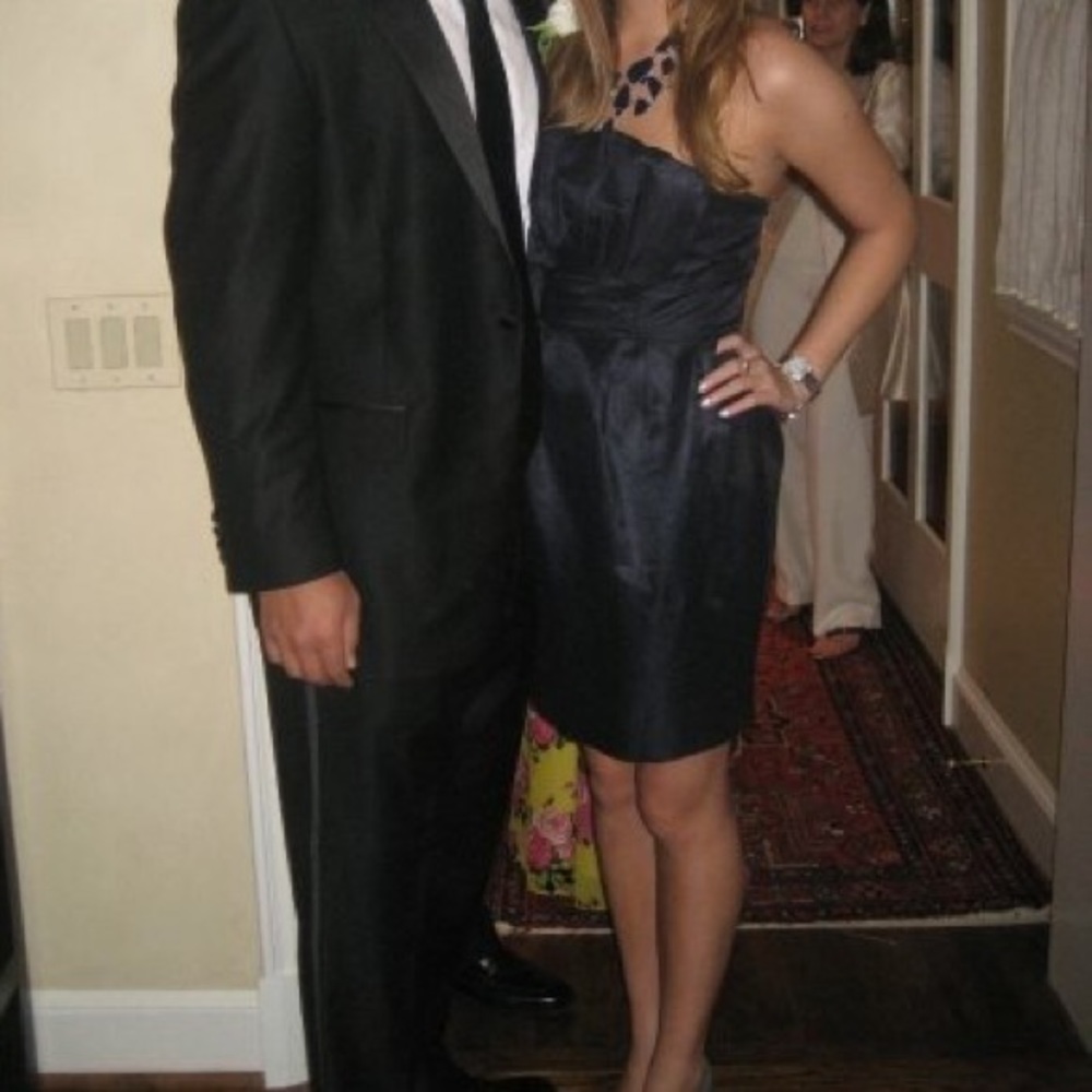 Jill Stuart strapless navy cocktail dress - sz 6